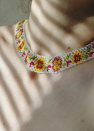 Силка с цветами