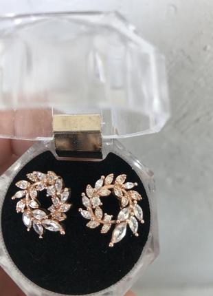 Серіжки, стерлингове срібло, 925 проби