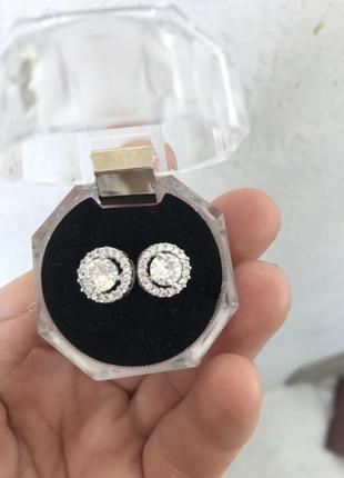 Серіжки, стерлингове срібло, 925 проби