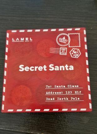 Палетка тіней lamel secret santa3 фото