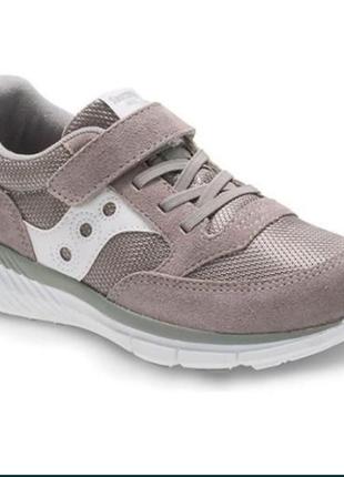 Кроссовки saucony baby jazz lite ас grey/white р.28.5