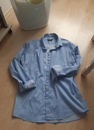 Блакитна сорочка рубашечка4 фото