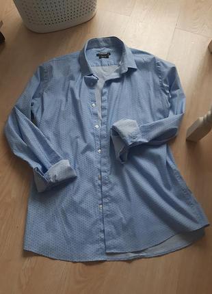 Блакитна сорочка рубашечка2 фото
