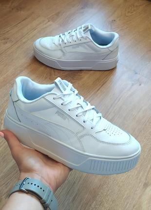 Кроссовки 39-40р. puma. платформа. кожа