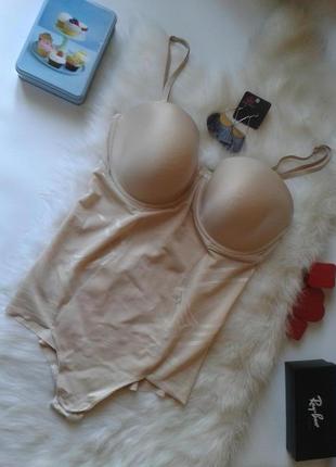Гарне бежеве утягуюче боді marks & spencer