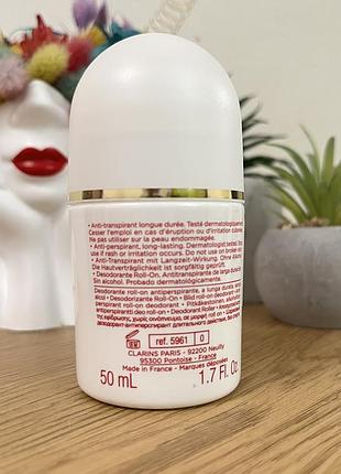 Оригинальный шариковый дезодорант clarins gentle care roll-on deodorant