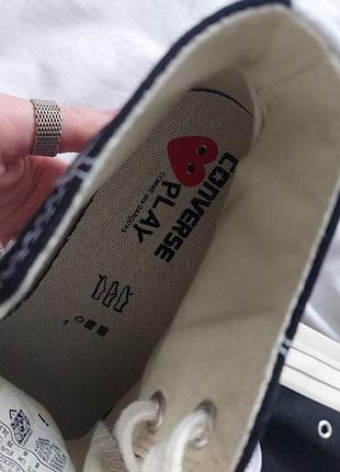 Кеди converse comme des garcons black high 2