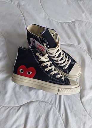 Кеди converse comme des garcons black high 3
