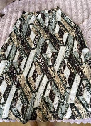 Спідниця змія, леопард, абстракція максі