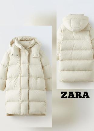 Зимовий пуховик куртка zara на дівчинку розміри 120,130,140,152,164 пух, перо
