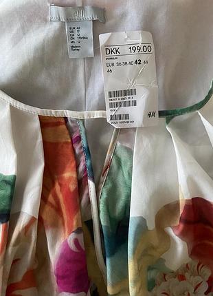 Новое яркое невероятное летнее туника платье платья h&amp;m 4