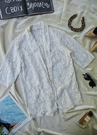 Брендовий коктельний піджак жакет мереживо італія