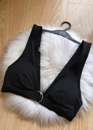Черный верх купальника h&m хс с a/b 70а 70b