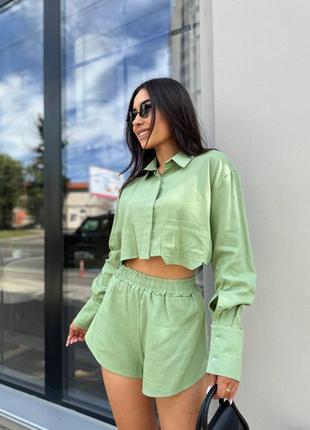 Костюм из льна  💚