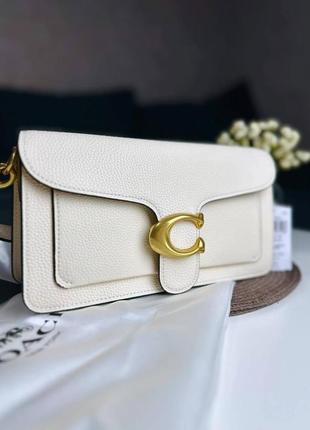 Кожаная сумка coach, трендовая сумка coach eye bag