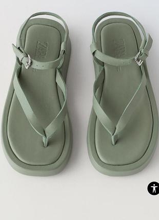 Шкірянні босоніжки zara2 фото
