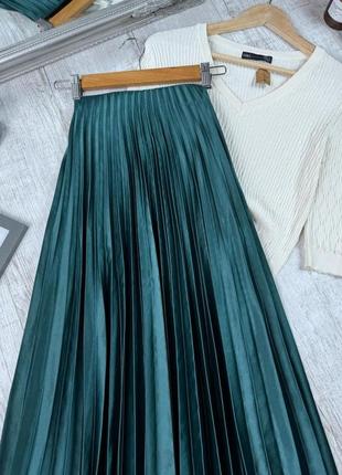 Юбка плисерированная от zara