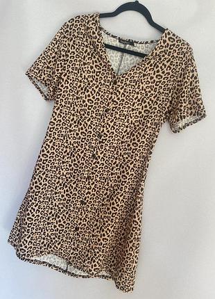 Леопардова сукня халат