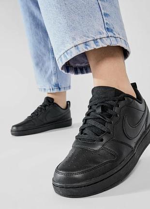 Оригінальні шкіряні кеди кросівки снікерси nike court borough low 38 шкіра