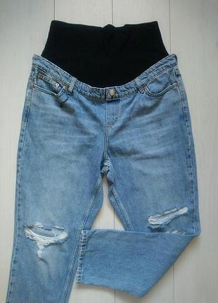 Джинсы с дирками для беременных topshop