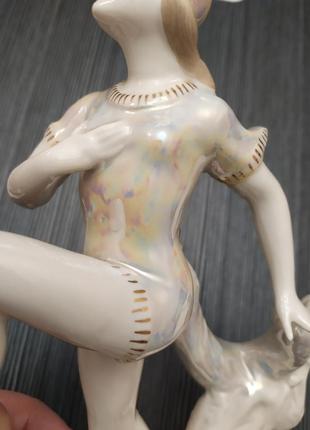 Статуэтка "балерина. кошка" , вербилки