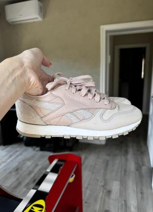 Пудровые кроссовки reebok