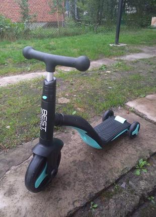 Самокат 3 в1 (велосипед,биговел)best scooter