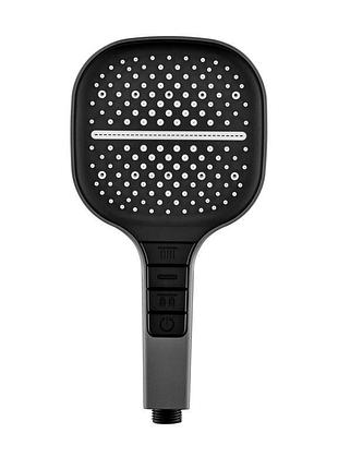 Лейка для ручного душа qtap rucni 130x130 мм qtruc125blm45957 black matt