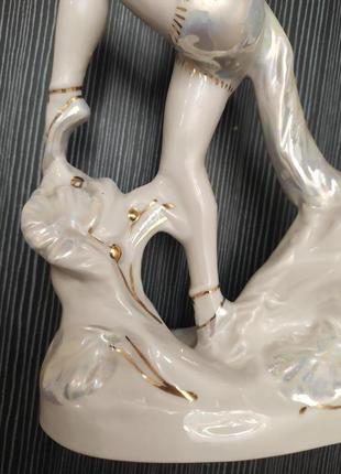 Статуэтка "балерина. кошка" , вербилки