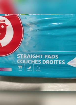 Урологические прокладки straight pads couches droites auchan 4кап1 фото