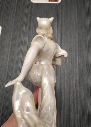 Статуэтка "балерина. кошка" , вербилки