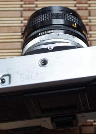 Фотоапарат canon ae-1 + con fd 50 mm 1.8 + фільтр6 фото