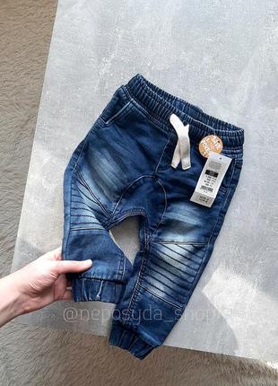 Джинсы, джинсики, для мальчика, в год, рочек, брендовые, cool club, новые, 12мес, 80см