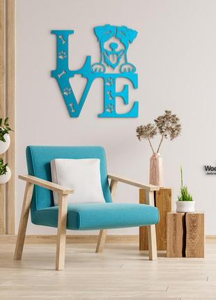 Панно love&paws джек-рассел-терьер 20x23 см - картины и лофт декор из дерева на стену.9 фото