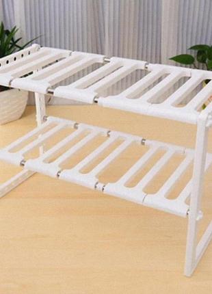 Багатофункціональна кухонна полиця органайзер під раковину кухонний стелаж розсувний...