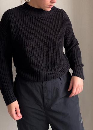 Черный свитер h&amp;m4 фото