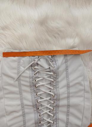 Сіра корсетна міні юбка спідниця від oh polly5 фото