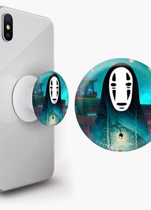 Попсокет (popsockets) тримач для смартфона безликий бог каонасі віднесені примарами (spirited away)