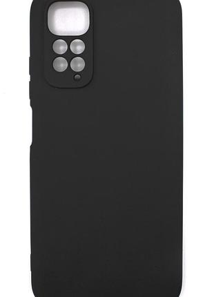 Силіконовий чохол для xiaomi redmi note 11 / 11s темно сірий soft silicone case full (бампер)