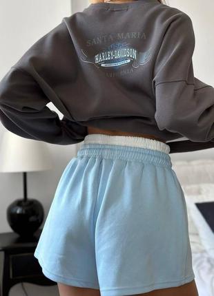 Шорты с двойным поясом