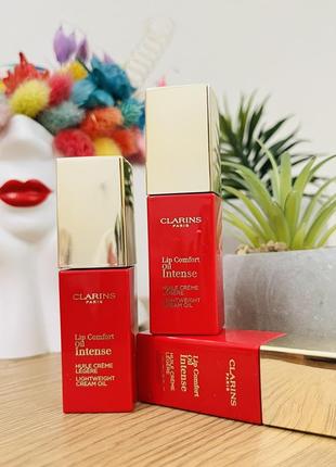 Оригинальный clarins lip comfort oil intense масло-тент для губ, кремовой консистенции 06 fuchsia оригинал тыны для губ