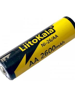 Акумулятор liitokala ni-26/aa 1.2v aa 2600mah nimh rechargeable battery