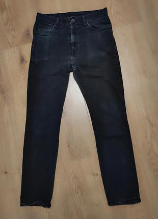 Джинсы мужские черные slim h&m man jeans, размер s