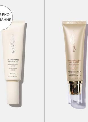 Solar defense spf 50 non-tinted – сонцезахисний крем для обличчя hydropeptide