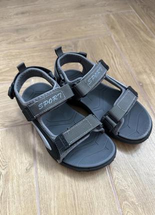Сандалі для хлопчика сірого кольору 30 р