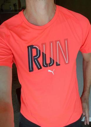 Мужская спортивная футболка puma run ss tee