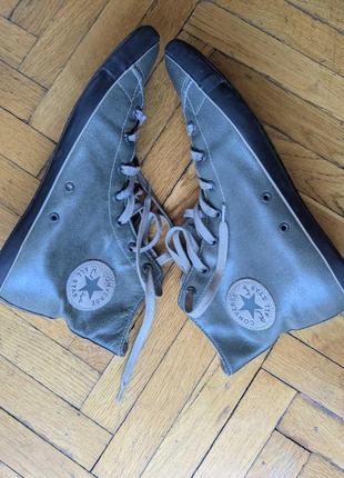 Converse chuck taylor all star light hi beluga women's  leather green/black