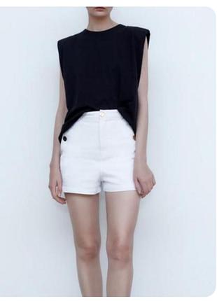 Zara футболка черная