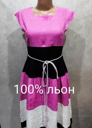 Романтична літня сукня з натуральної тканини- 100% льону linen gallery
