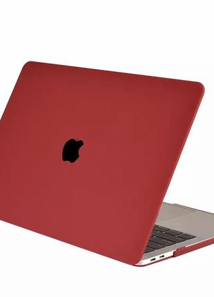 Чехол для macbook pro 13 a1706-a2338 гранатовый marsala
